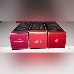 MAC Lipstick Trio - new your Apple ,please me , twig